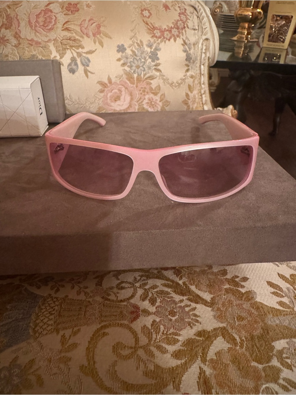 Vintage Christian Dior YOUR DIOR 2 Pink Sunglasses Y2K Barbie Paris Hilton 2000s